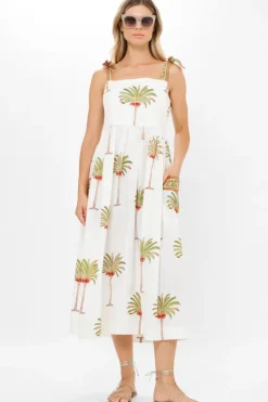 Hot Tie Strap Pocket Midi- Canary Green Midis|Dresses