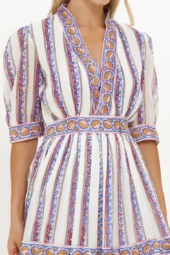 Clearance V-Neck Cuffed Maxi- Haveli Peri Maxis|Dresses