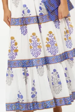 Clearance V-Neck Cuffed Maxi- Napa Blue Dresses|Maxis