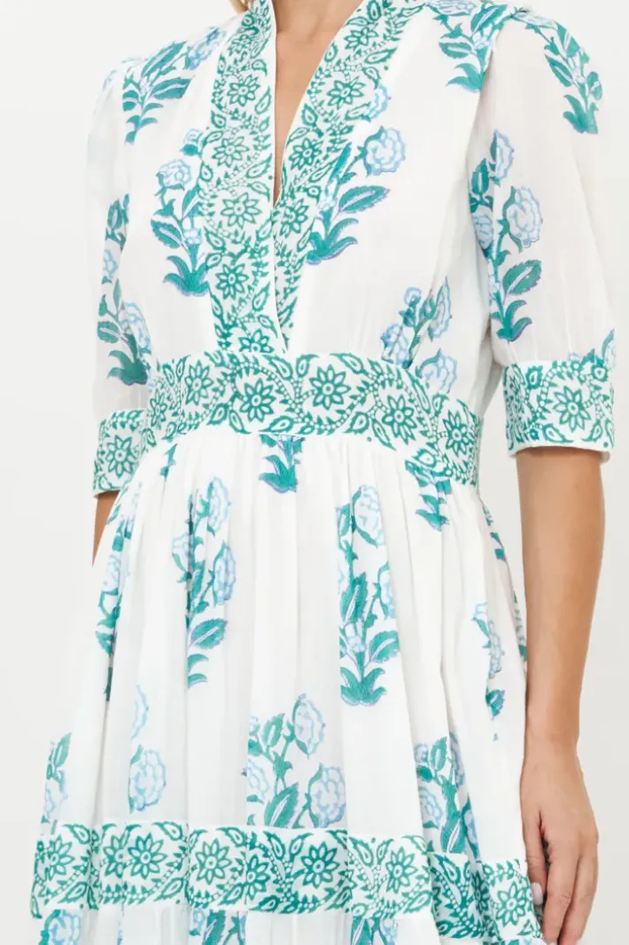 Best V-Neck Cuffed Maxi- Salvia Green Maxis|Dresses