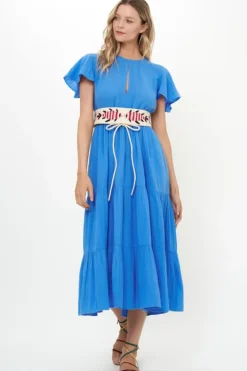 Best V-Neck Maxi- Bermuda Blue Maxis|Dresses