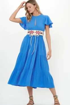 Best V-Neck Maxi- Bermuda Blue Maxis|Dresses