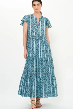 Discount V-Neck Maxi- Goa Blue Maxis|Dresses