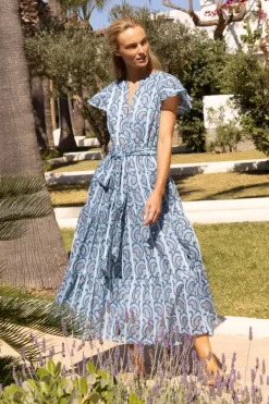 Discount V-Neck Maxi- Goa Blue Maxis|Dresses