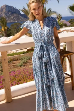 Discount V-Neck Maxi- Goa Blue Maxis|Dresses