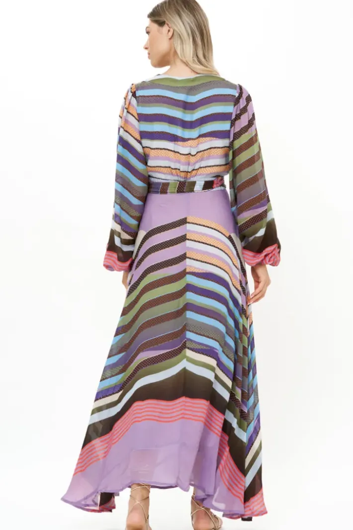 Hot Wrap Dress- Solstice Lilac Maxis|Dresses