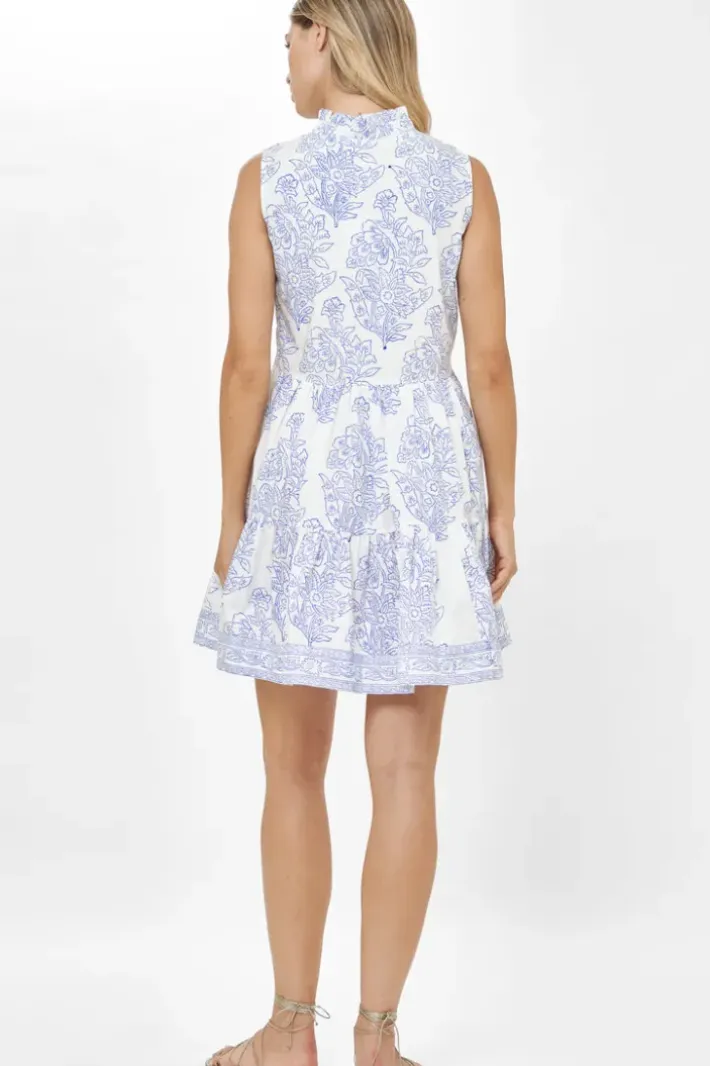 Hot Yoke Dress- Amadora Blue Short & Mini Dresses|Dresses