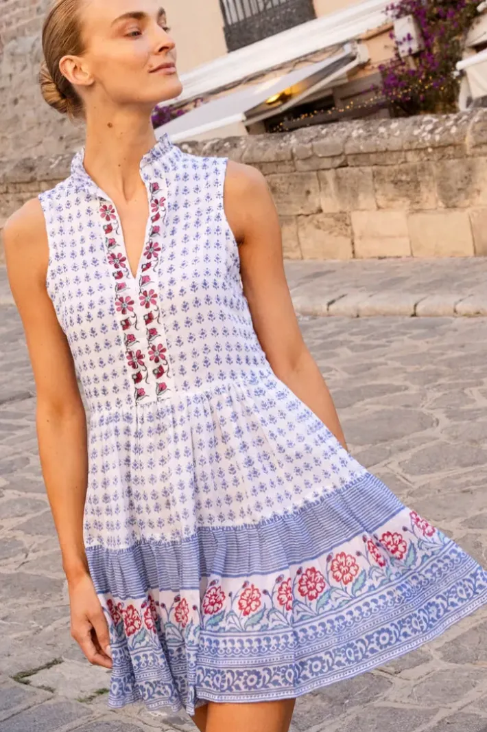 Clearance Yoke Dress- Borrego Navy Short & Mini Dresses|Dresses