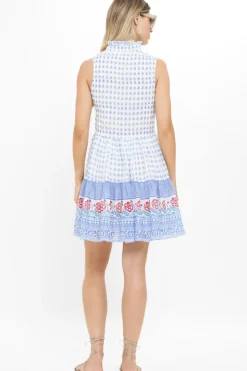 Clearance Yoke Dress- Borrego Navy Short & Mini Dresses|Dresses